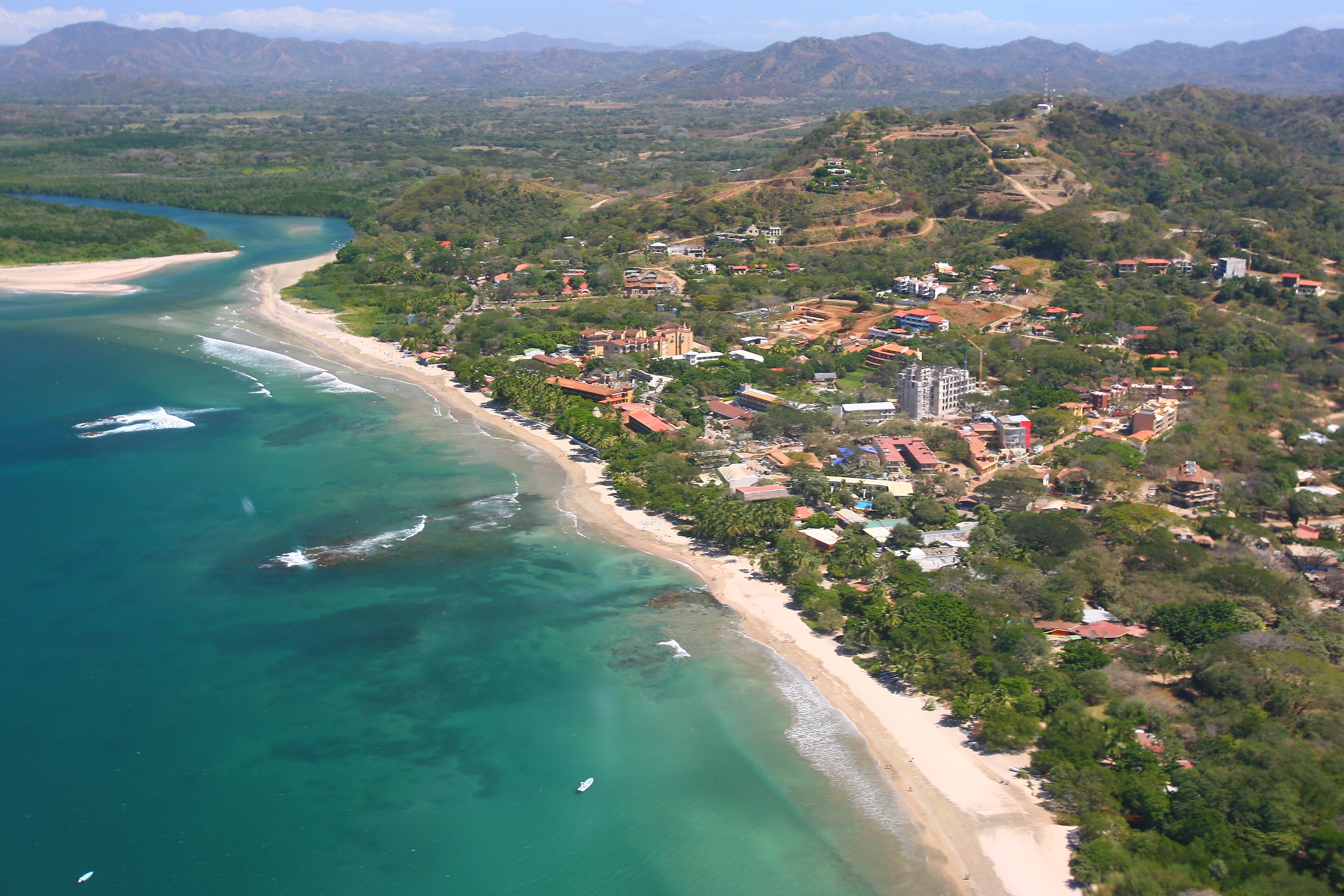 Aerial view of Tamarindo, Costa Rica